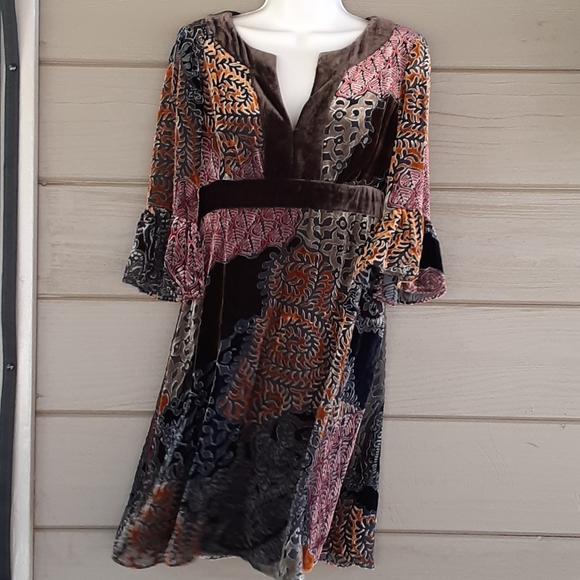 velvet boho dress